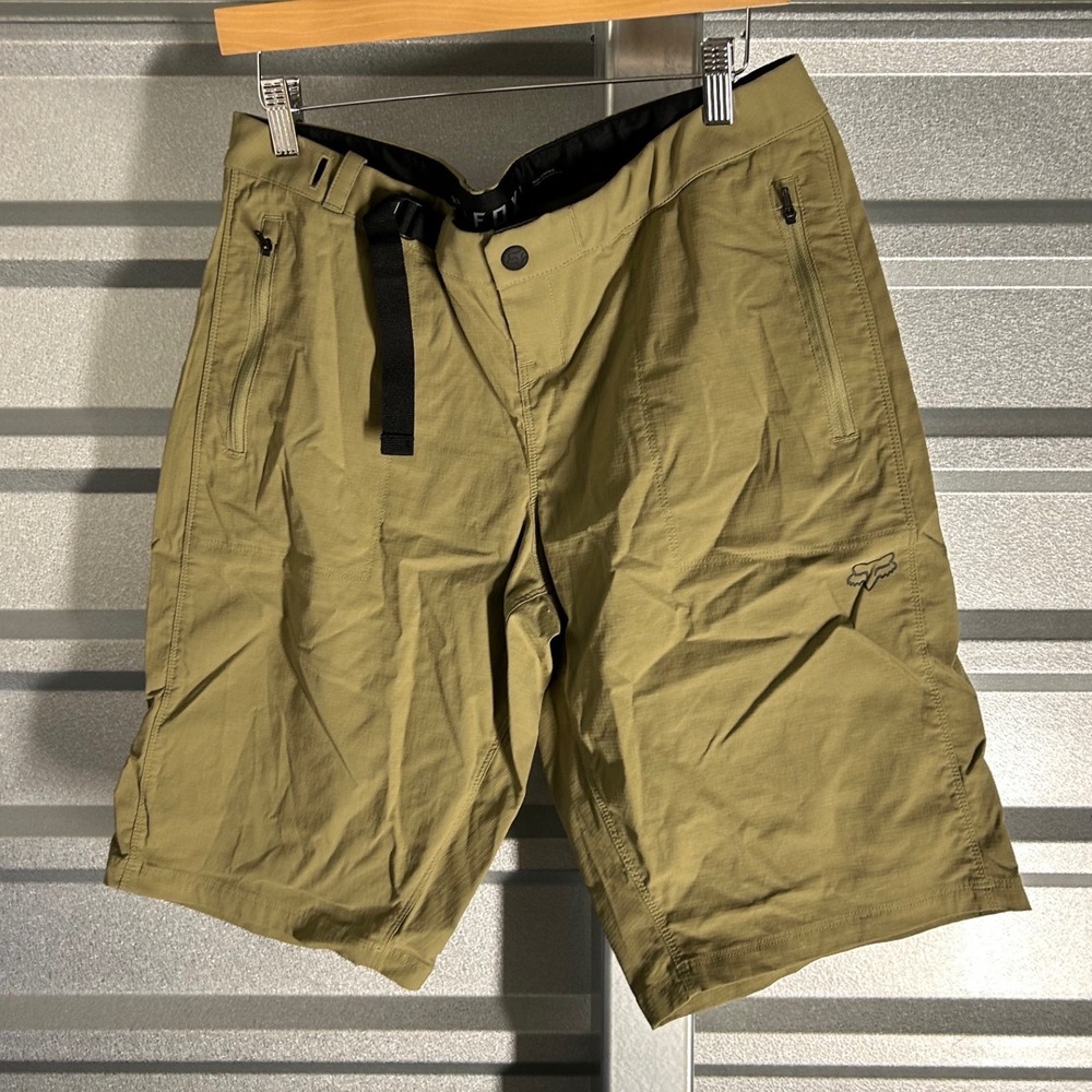 Fox Racing Ranger Shorts Mens L Green Mountain Bike MTB Trail Cycling Technical